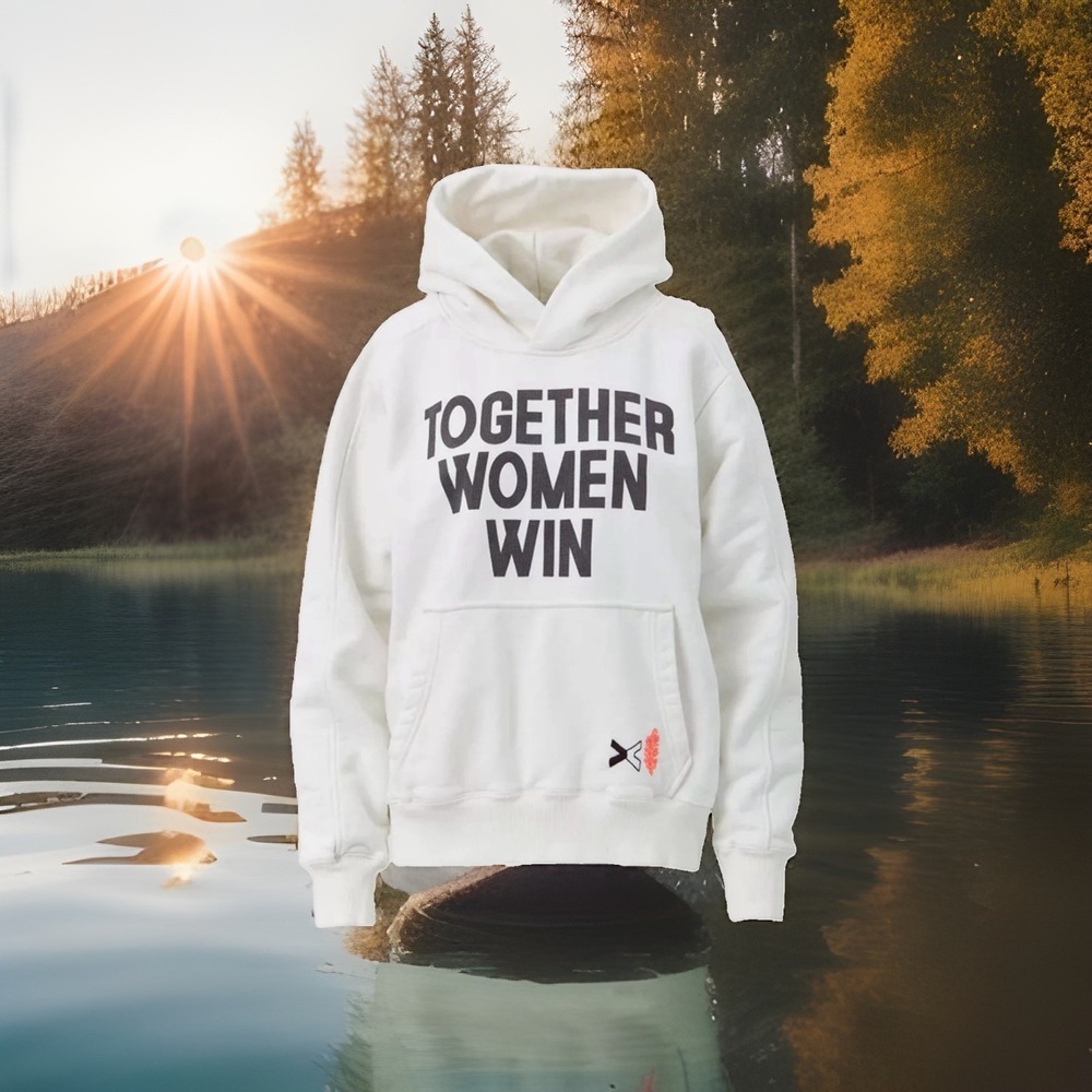 NWT Free People X Togethxr A Cut Above Hoodie Medium/M Together Women White